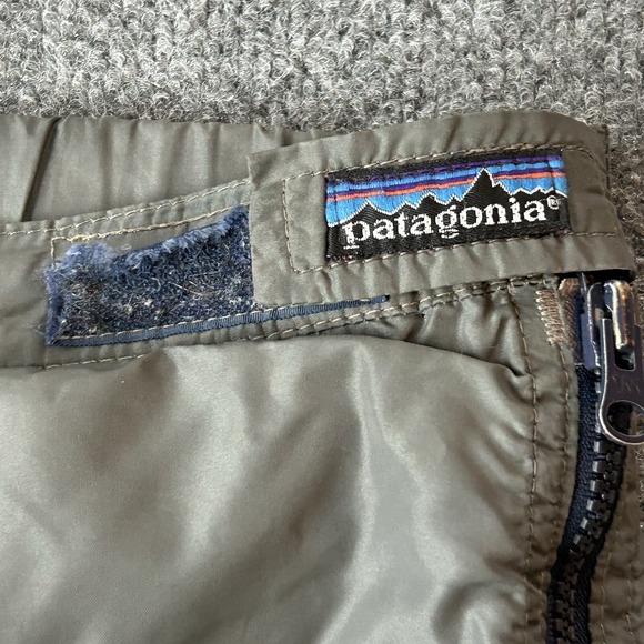 Patagonia Pants Mens Extra Large Fleece Lined Full Zip Grey VTG USA Made 38 X32 - Picture 4 of 14